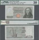 Italy: Banca d'Italia 5000 Lire 1964 with signatures: Carli & Ripa, P.98a, still great condition with a few folds, PMG graded 30 Very Fine.
 [differe...