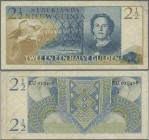Netherlands New Guinea: Ministerië van Overzeesche Rijksdelen 2 ½ Gulden 1954, P.12, optically appears nice with bright colors and still strong paper,...