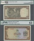 Rhodesia: Reserve Bank of Rhodesia 5 Dollars October 16th 1972, P.32a, great original shape and PMG graded 63 Choice Uncirculated EPQ.
 [differenzbes...