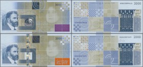 Testbanknoten: Set with 3 Testnotes by Österreichische Banknoten- und Sicherheitsdruck GmbH 1000, 2000 and 3000, dated 2004 with portrait of Gustav Kl...