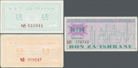 Bosnia & Herzegovina: 1992/2000 (ca.), Travnik-Bons, quantity lot with 605 pieces in good to mixed quality, sorted and classified by Pick catalogue nu...
