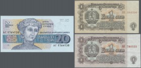 Bulgaria: 1962/1994 (ca.), ex Pick 88-104, quantity lot with 461 Banknotes in good to mixed quality, sorted and classified by Pick catalogue numbers, ...