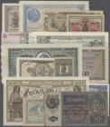 Romania: larger lot of about 200 pcs of banknotes Romania from different times and issues, all included in different qualitites and quantities, viewin...