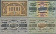 Russia: Album with 51 banknotes of the AUTONOMOUS REPUBLIC OF GEORGIA, the GEORGIA S.S.R. and the TRANSCAUCASIA S.S.R. starting with 50 Kopeks, 1, 3, ...