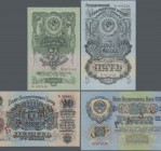 Russia: Album with 72 banknotes of the State Issues 1938 till 1997 comprising 2x 1, 3 and 5 Rubles 1938 P.213-215 (F- to F+), 2x 1 Ruble 1947 P.216, 2...