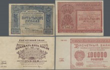 Russia: Album with 39 banknotes of the Currency Notes series 1921 with different cashier signatures, comprising 9x 5000 Rubles, 3x 10.000 Rubles, 8x 2...