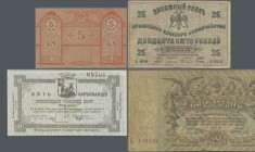 Ukraina: Album with 39 banknotes and regional issues of the Crimea and Odessa area comprising for the CRIMEA TERRITORIAL GOVERNMENT 500 and 1000 Ruble...