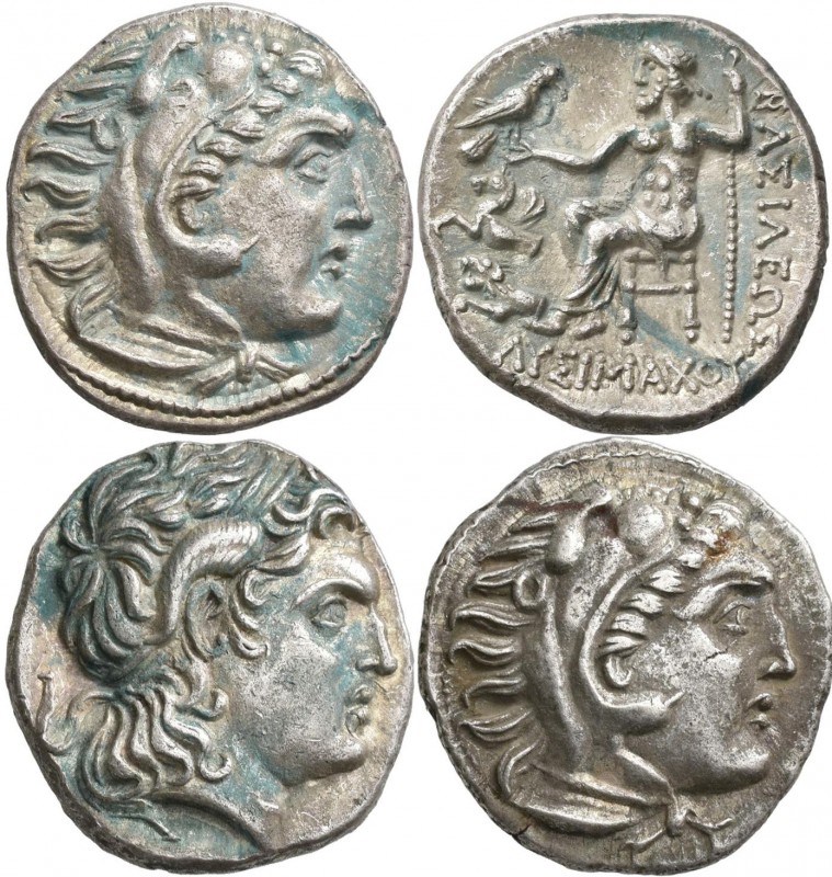 Makedonien - Könige: Alexander III., der Große 336-323 v. Chr.: Lot 3 Stück, Dra...
