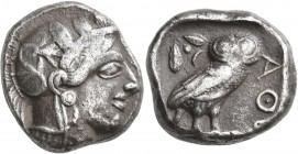 Attika: AR-Tetradrachme, ca. 479-404 v. Chr., Athen, 16,74 g. Athenakopf nach rechts/Eule. Sehr schön.
[differenzbesteuert]