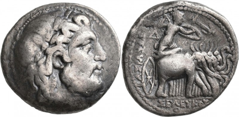 Syrien: Seleukos I. 312-280: AR-Tetradrachme, 16,65 g. Zeuskopf nach rechts // A...