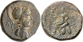 Provinzialrömische Münzen: Lot 6 AE: 2x Amisos, Sebaste, Laodikeia, Akmoneia, Synaus. meist um ss.
 [differenzbesteuert]