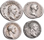 Traian (98 - 117): Lot 4 Stück, 3 x AR Denar + 1 x AR Antoninian, sehr schön, sehr schön-vorzüglich.
[differenzbesteuert]