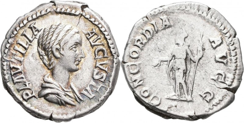 Plautilla (202 - 205): Gattin des Caracalla: AR-Denar, 3,37 g, Kampmann 52.2, Sc...
