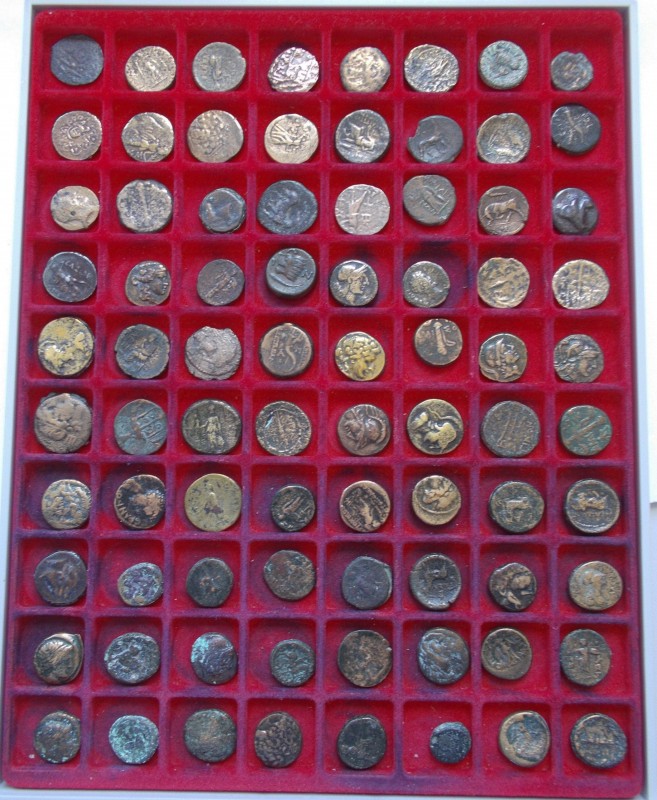 Antike: Interessantes Konvolut von 80 antiken Kupfermünzen, gekauft wie gesehen,...
