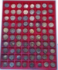 Antike: Interessantes Konvolut von 80 antiken Kupfermünzen, gekauft wie gesehen, keine spätere Reklamation möglich, bought as viewed, no return.
 [di...