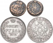 Russland: Nikolaus I. 1825-1855: Rubel 1844 Warschau Mint (MW), selten. Bitkin 423. 20,49 g, Kratzer und Randfehler, sehr schön. Dabei noch Denga 1770...