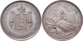 Medaillen alle Welt: Estland: Prämienmedaille o.J. (um 1870), Estländischer Landwirtschaflicher Verein, nicht signiert. Behelmtes (Zarenkrone) Wappen ...