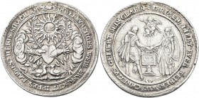 Medaillen Deutschland: Silbermedaille / Hochzeitsmedaille o. J. (um 1625, von Dadler) Vs.: IHR MEN LIEBT EVER WEIBER WIE CHRISTVS GELIEBT SEIN GEMEIN,...