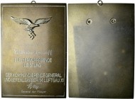 Medaillen Deutschland: Drittes Reich 1933-1945: Bronzeplakette o. J., FÜR HERVORRAGENDE LEISTUNGEN, Der Kommandierende General und Befehlshaber im Luf...