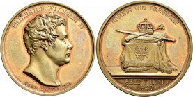 Medaillen Deutschland - Personen: Friedrich Wilhelm IV. 1840-1861 (Brandenburg-Preußen): Bronze Medaille auf seinen Regierungsantritt am 7. Juni 1840 ...
