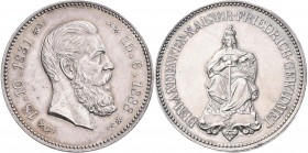 Medaillen Deutschland - Geographisch: Brandenburg-Preußen, Friedrich III.: Silbermedaille 1888 (unsigniert), auf seinen Tod. Kopf nach rechts / Gekrön...