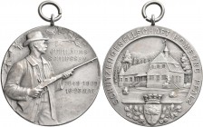 Medaillen Deutschland - Geographisch: Homburg/Pfalz: Silbermedaille 1909, unsigniert, geprägt bei Mayer & Wilhelm, Stuttgart, Jubiläums-Schießen der S...