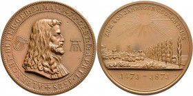 Medaillen Deutschland - Geographisch: Nürnberg: Bronzemedaille 1871 v.Lauer, auf den 400.Geburtstag von Albrecht Dürer (1471-1528), Erlanger 87, Slg. ...