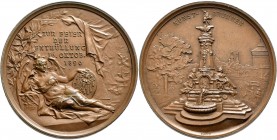 Medaillen Deutschland - Geographisch: Nürnberg: Bronzemedaille 1890 (L. Chr. Lauer), auf den Kunstbrunnen am Plärrer, Erlanger 276, Slg. Erlanger 1318...