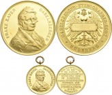 Medaillen Deutschland - Geographisch: Nürnberg: Lot 2 Medaillen, Vergoldete Bronzemedaille 1898, Preismedaille des Stenographenhorts Gabelsberger, Zur...