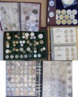 Alle Welt: Münzen und Medaillen aus aller Welt, aufbewahrt in Alben und Boxen, dabei Proben aus teuer bezahlten Abos. Auch Silbermünzen gesichtet.
 [...
