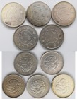 China: Kleines Lot 5 x ½ Dollar / 50 Cents mit Drache um 1900. Unbestimmt und ungeprüft, gekauft wie gesehen.
 [differenzbesteuert]
Gebotslos, Zusch...