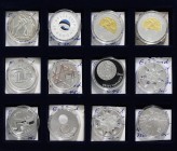 Estland: Lot 12 diverse Silber Gedenkmünzen aus Estland 1996-2012. Überwiegend auf Krooni lautend. Lose, ohne Etui oder Zertifikat, höchste Qualität p...