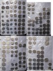 Griechenland: Übervolles Album mit Münzen aus Griechenland, nach Nominalen und Jahrgängen sortiert, teils mehrfach, teils Silbermünzen dabei.
 [diffe...