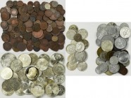 Österreich: Vom Kaiserreich bis Republik: Ein kleines Lot mit diversen Münzen aus Österreich. Dabei viele Kupfermünzen der K&K Monarchie ab ca. 1760, ...