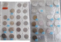Schweiz: Ein Ordner mit Gedenkmünzen aus der Schweiz. Angefangen mit den 5 CHF aus Silber (1936 Wehranleihe - 1963 Rotes Kreuz), weiter mit den CuNi M...