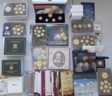 Euromünzen: Kleinstaaten Lot: Eine Umfangreiche Sammlung seltener Ausgaben der Kleinstaaten Andorra, Monaco, San Marino und Vatikan. Dabei 2 Euro Münz...