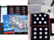 Deutschland: Kleine Sammlung bestehend aus: Numisblätter (4 Alben, 2000-2011), 5 DM Münzen Silberadler (103), edle Kassette mit 17 Silbermedaillen ”Di...