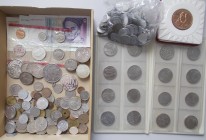 Deutschland: Kleines Lot diverser Münzen, Banknoten und Medaillen, dabei: 80 DM in Banknoten, 94 DM in Münzen, 4 x 5 Reichsmark Hindenburg, 1 Taler 17...