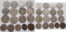 Altdeutschland und RDR bis 1800: Deutscher Orden: Lot 17 Münzen, davon 12 x Groschen (3 Kreuzer) Johann Kaspar von Ampringen (IO CASP) 1664-1684 mit T...