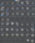 Umlaufmünzen 1 Pf. - 1 Mark: Lot 34 Münzen, 20 Pfennig Silber, Jaeger 5, 1873-1876, diverse Jahrgänge und Buchstaben, teilweise mehrfach, schön - sehr...