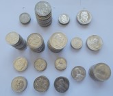 Preußen: Das Geld des Königs und Kaisers: Sammlung von 134 Münzen aus Preußen: 2er (44x), 3er (43x) und 5er (47x) von Wilhelm I., Friedrich III. und W...