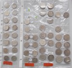 Weimarer Republik: Lot 90 Münzen zu 1 und 2 Reichsmark, diverse Jahrgänge und Buchstaben, teils mehrfach. Dabei 27 x J. 311, 23 x J. 319 (ohne 1926 J ...