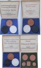 Weimarer Republik: Lot Porzellanmünzen Majolika-Werke, dabei: Gaildorf (Limpurg-Gaildorfer Historische Stücke 1922), Wert 10, Set 3 Varianten (schwarz...