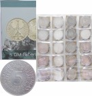 Bundesrepublik Deutschland 1948-2001: 75 x 5 DM Kursmünzen Silberadler, augenscheinlich alle Jahrgänge und Buchstaben vorhanden, 2 Münzen extra dabei....