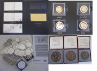 Medaillen: Eine interessante Sammlung an Medaillen und exklusiven Probe-Prägungen, überwiegend aus ABO-Ware (BNT, Münze Berlin, MDM etc.). Dabei Ausga...