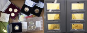 Medaillen Deutschland: Lot 38 moderner Medaillen aus Gold, hierbei handelt es sich überwiegend um ABO-Ausgaben diverser Versandhäuser. Dabei verschied...