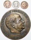 Medaillen Deutschland: Bayern/Mittelfranken: Lot 4 Medaillen auf den Regierungspräsidenten Heinrich von Mosch (1975-1995), alle signiert Veroi, 1 Bron...