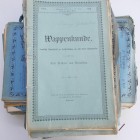 Varia, Sonstiges: Wappenkunde: Heraldische Monatsschrift zur Veröffentlichung von nicht edierten Wappenwerken, Jahrgänge 1892-1904, herausgegeben von ...