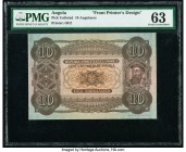 Angola Republica Portugueza 10 Angolares ND Pick UNL Front Printer's Design PMG Choice Uncirculated 63. Previously mounted.

HID09801242017

© 2020 He...