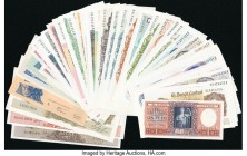 Argentina Group Lot of 56 Examples Very Fine-Crisp Uncirculated. The majority of this lot is Crisp Uncirculated. Possible trimming is evident.

HID098...